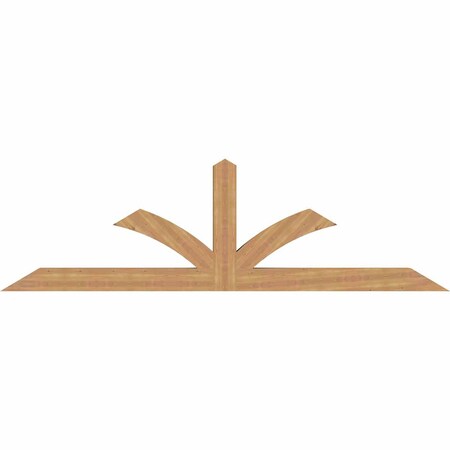 Ekena Millwork Richland Timber Gable Bracket, Western Red Cedar, 108"W x 31 1/2"H x 5 1/2"D x 5 1/2"F, 7/12 Pitch GBW108X31X0606RIC00SWR